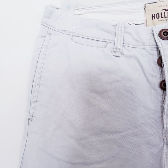 🔴 3/$40 - Hollister Chino Pants - Off White/Beige - Picture 4 of 9